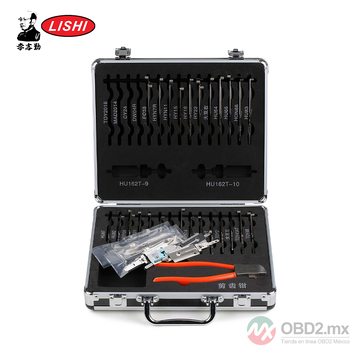 Kit Original Lishi de 32 piezas para la apertura de puertas de automóviles y descodificador 2 en 1, herramienta de cerrajero.