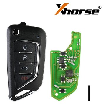 2023 Último Xhorse XKCD02EN 4 Botones Control Remoto con Cable para Estilo Cadillac, Lote de 10 piezas