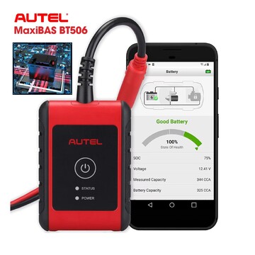 Autel MaxiBAS BT506 Auto Battery and Electrical System Analysis Tool funciona con MK808BT/ MK808BT PRO/ MX808TS/ MK808TS