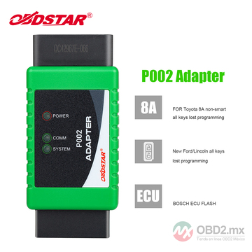 OBDSTAR P002 Adaptador para programación de llaves perdidas de Toyota 8A/ Ford para X300 DP Plus/ X300 PRO4/ X300 DP Key Master