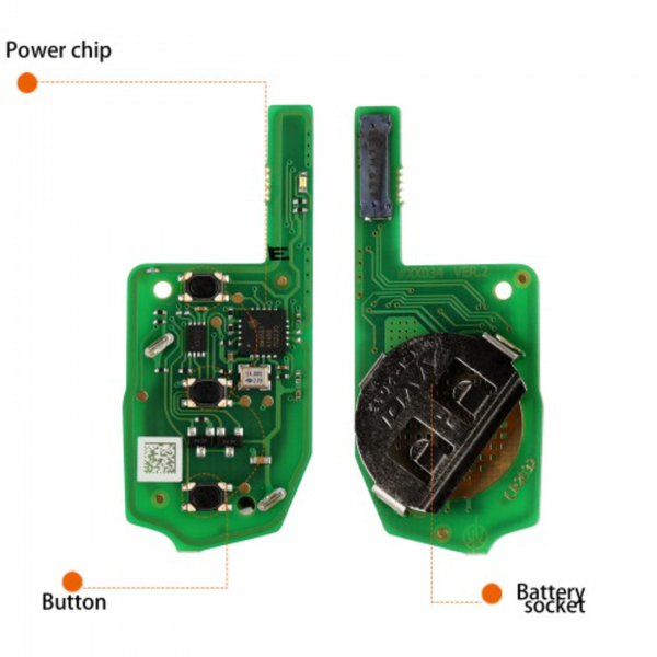 Xhorse XEMQB1EN Super Remote Key Estilo MQB de 3 Botones con Chip Super Incorporado, Lote de 10 Unidades.