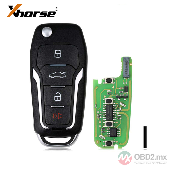 Xhorse XEFO01EN Super Remote Key Ford Flip 4 Botones con Chip Súper Incorporado Versión en Inglés 10 piezas/lote.