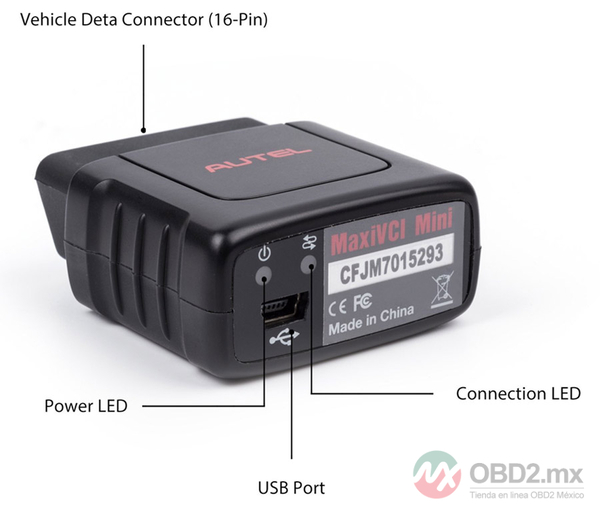 Traducción al español: Interfaz de diagnóstico Bluetooth Mini VCI MaxiVCI Mini original de Autel para MK808BT MK808TS MX808TS MP808TS TS608 MS906S