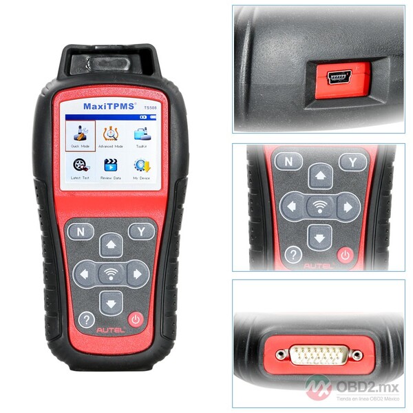 Autel MaxiTPMS TS508 es una herramienta de diagnóstico y servicio TPMS para diagnóstico, programación, reaprendizaje o reinicio de TPMS.