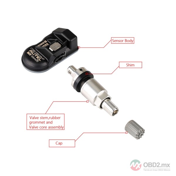 Autel MX-Sensor 315MHz+433MHz 2 en 1 Sensor TPMS Universal Programable Nivel OE Sistema de Monitoreo de Presión de Neumáticos.