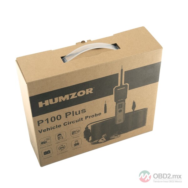 HUMZOR P100 Plus, probador de circuitos automotrices y kit de sonda de circuito eléctrico para diagnóstico del sistema eléctrico del automóvil.