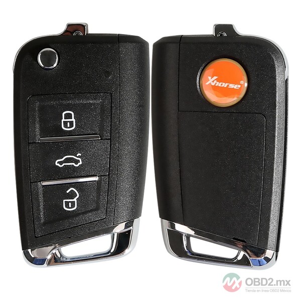 Xhorse XSMQB1EN Smart Remote Key VW MQB Filp 3 Botones Proximidad Inglés 10 piezas/lote