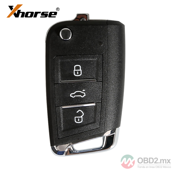 Xhorse XSMQB1EN Smart Remote Key VW MQB Filp 3 Botones Proximidad Inglés 10 piezas/lote