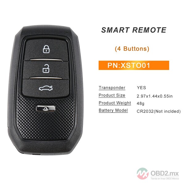 5 unidades de Llave Inteligente Xhorse XSTO01EN FENG.T Universal TOY.T para Toyota XM38 con soporte para 4D 8A 4A todo en uno