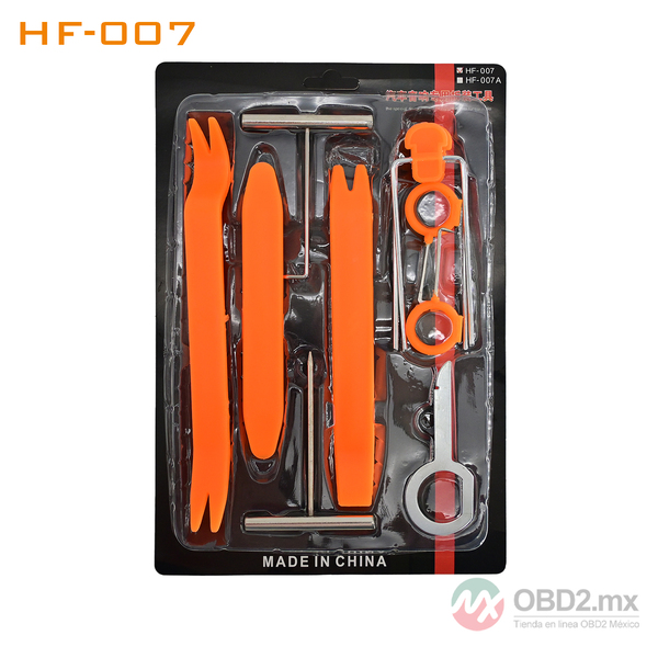 HF-007 Kit de Herramientas Multifunción para Desmontaje de Paneles Puertas y Audio de Automóviles