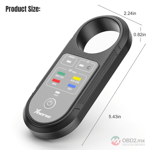 Xhorse XDRT20 V2 Probador de Frecuencia para Detección de Señales Infrarrojas de 315 MHz, 433 MHz, 868 MHz, 902 MHz