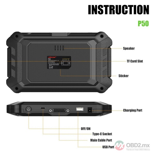 OBDSTAR P50 Airbag Reset Tool: Cubre 58 Marcas y Más de 7600 Números de Parte de ECU por OBD/BENCH. Admite el Reinicio de Batería para Audi en Banco.