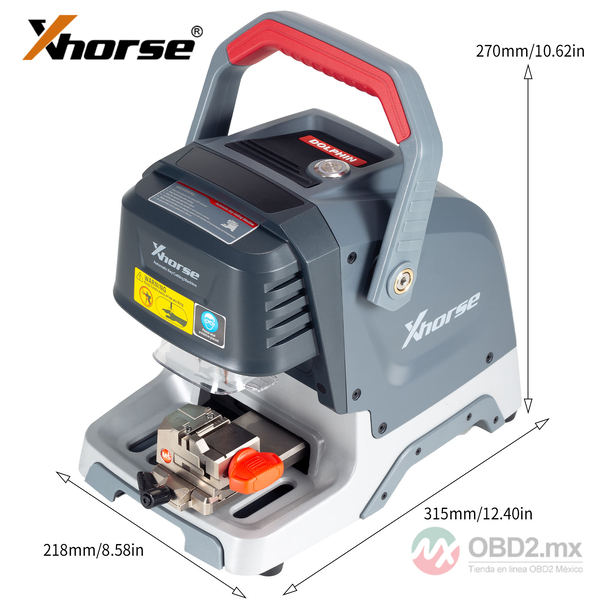 Xhorse XP0503GL Dolphin XP-005 XP005 Máquina de Corte de Llaves con Abrazadera M5 para Todas las Llaves Perdidas Versión, compatible con IOS y Android