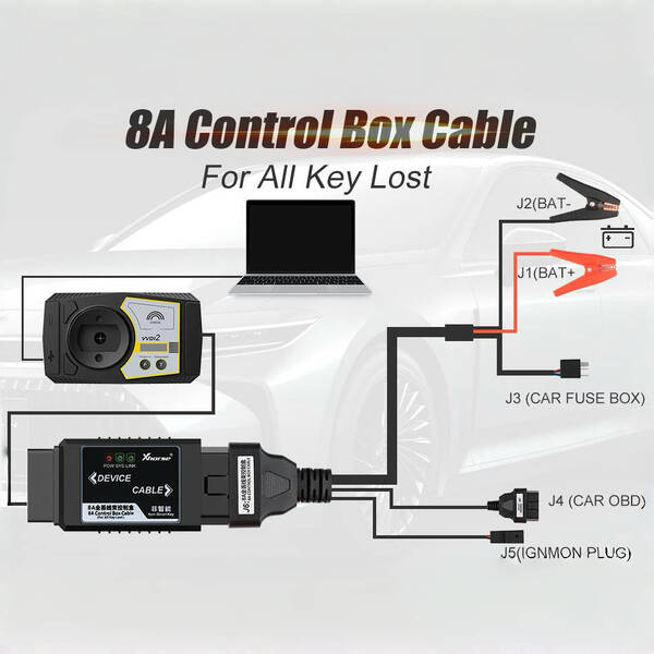 Xhorse XD8ANKGL Adaptador de Llave No-Inteligente TOYOTA 8A para Todos los Perdidos Sin Desmontaje Funciona con VVDI2/VVDI Max+MINI OBD Tool/Key Tool