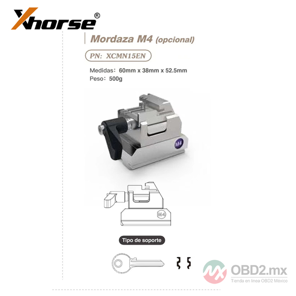 Xhorse XCMN03GL Ford M3 Clamp para Ford FO21 TIBBE Citroen SX09. Funciona con Xhorse CONDOR XC-MINI/Dolphin XP-005/Condor MINI Plus.