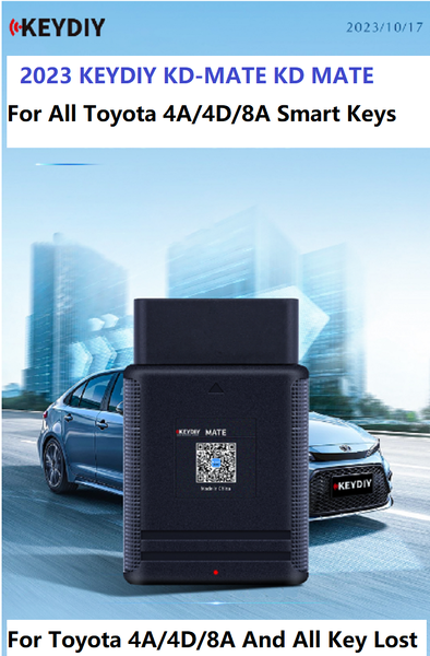 KEYDIY KD MATE Adaptador OBD KD-MATE Hacer Nuevas Llaves Inteligentes para Toyota 4A/8A/4D Todas las Llaves Perdidas Trabaja Con KD-X2/KD AMX