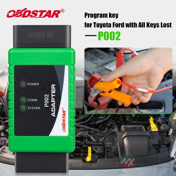 OBDSTAR P002 Adaptador Paquete Completo con Cable TOYOTA 8A + Cable para Todas las Llaves Perdidas de Ford Compatible con X300 DP Plus/ X300 PRO4/MS80