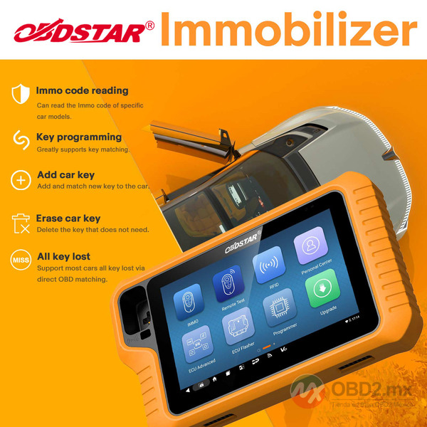 2024 OBDSTAR X300 Classic G3 Programador de Llaves con CAN FD Incorporado DoIP Soporte para Automóviles/HD/E-Car/Motocicletas/Jet Ski