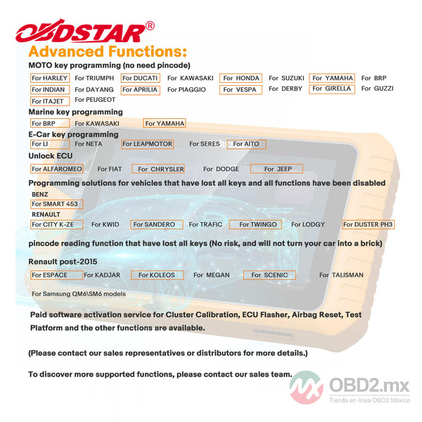 2024 OBDSTAR X300 Classic G3 Programador de Llaves con CAN FD Incorporado DoIP Soporte para Automóviles/HD/E-Car/Motocicletas/Jet Ski