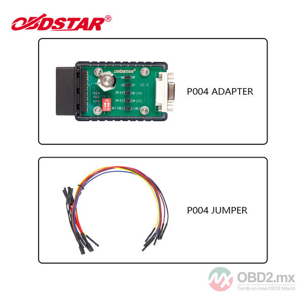 OBDSTAR P004 Kit de Reinicio de Airbag para X300 DP PLUS cubre 86 marcas y más de 11600 números de parte de la ECU.