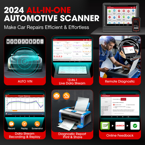 Launch X431 V V5.0 (X431 Pro V5.0) Herramienta de Diagnóstico con DBScar VII Compatible con CAN FD DoIP, Codificación ECU y 37 Funciones Especiales.