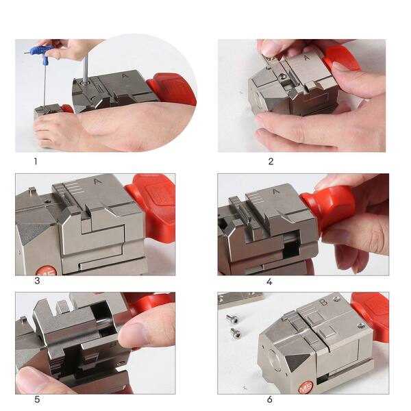 Xhorse XCMNM5GL M5 Clamp Funciona con Dolphin XP-005/ XP-005L/ Condor XC-MINI/ XC-MINI Plus / XC-MINI Plus II Key Cutting Machine