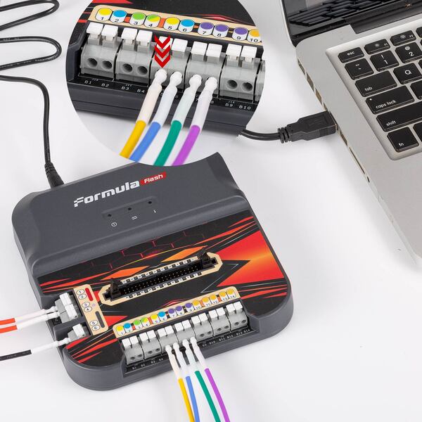 FormulaFlash Clonación ECU, Lectura/Escritura de Datos, Modificación VIN, IMMO Off, Mejora de Potencia, Limpieza DTC para Moto, Camión, Auto, Barco.