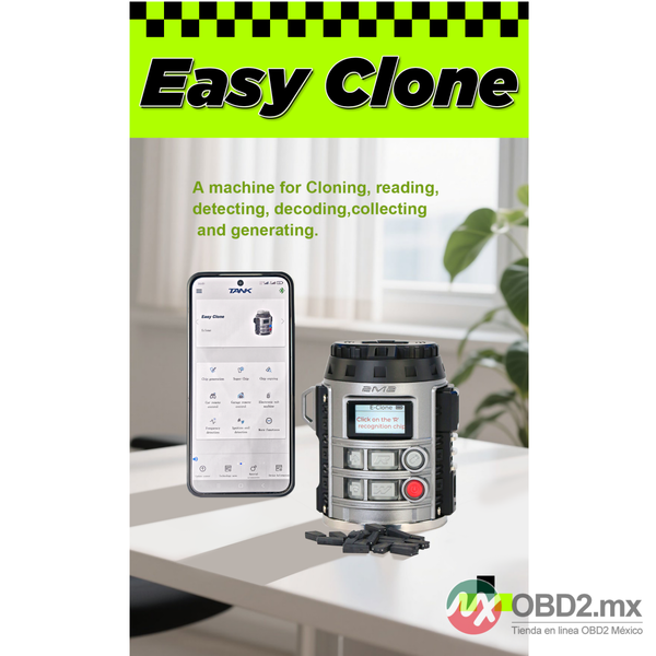 TANK MAGIC Easy Clone para clonarlee，rdetectar，decodificar y generar llaves，compatible con app Magic Tank para copiado y decodificacion online