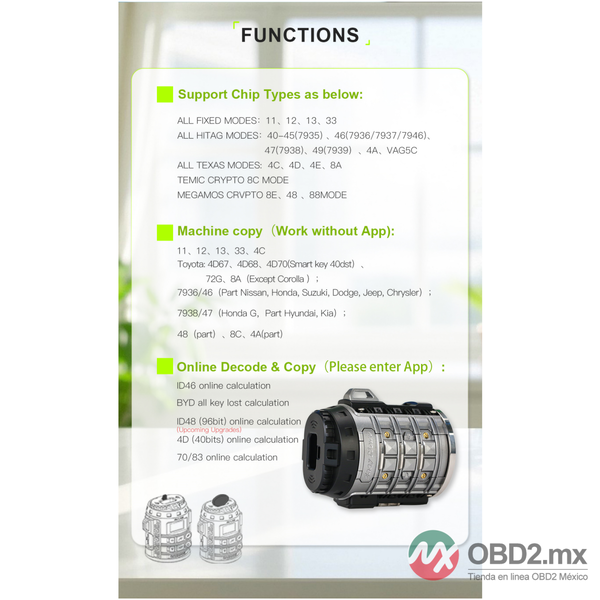 TANK MAGIC Easy Clone para clonarlee，rdetectar，decodificar y generar llaves，compatible con app Magic Tank para copiado y decodificacion online