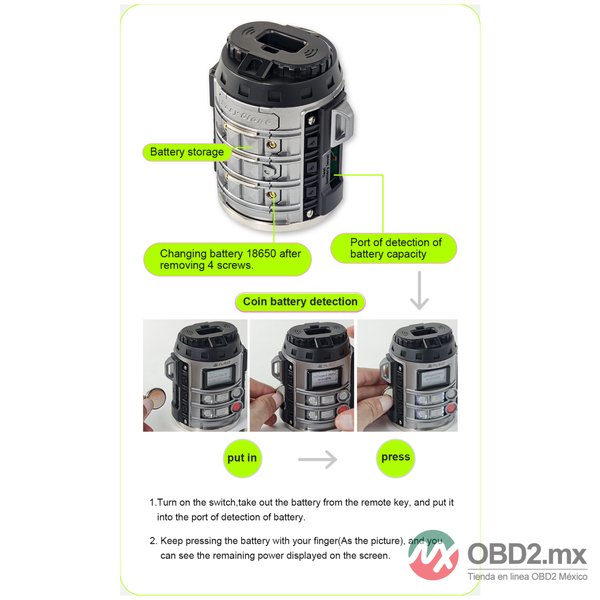 TANK MAGIC Easy Clone para clonarlee，rdetectar，decodificar y generar llaves，compatible con app Magic Tank para copiado y decodificacion online