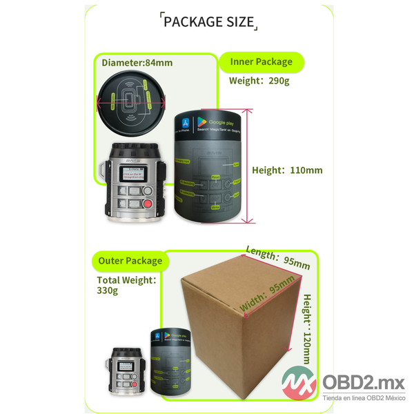 TANK MAGIC Easy Clone para clonarlee，rdetectar，decodificar y generar llaves，compatible con app Magic Tank para copiado y decodificacion online