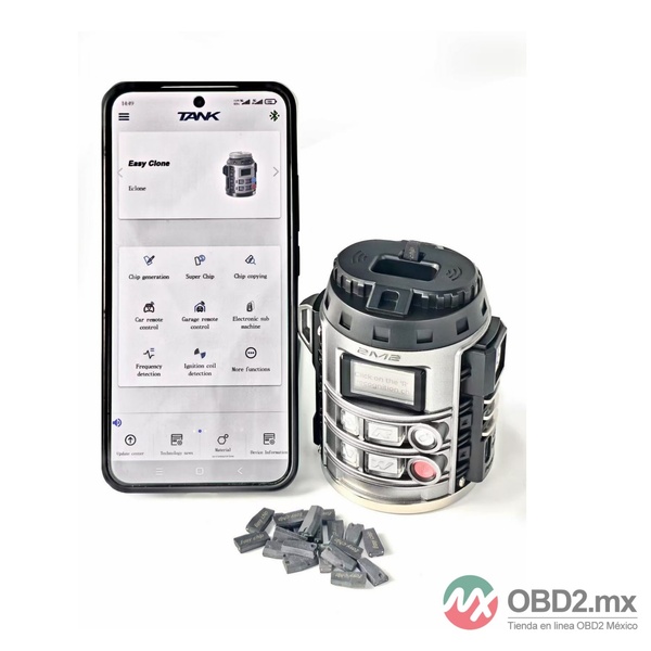 TANK MAGIC Easy Clone para clonarlee，rdetectar，decodificar y generar llaves，compatible con app Magic Tank para copiado y decodificacion online