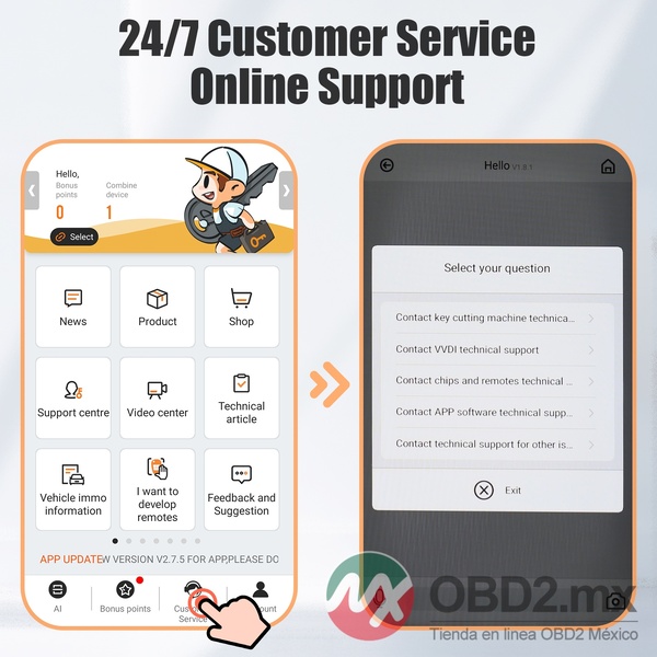 Xhorse XDKMP0EN VVDI Key Tool Max Pro con función MINI OBD Tool, Agrega CAN FD, Voltaje y Corriente de Fuga.