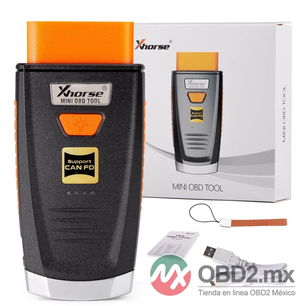 Xhorse Mini OBD Tool V2 XDMO20 ahora es compatible con el protocolo CANFD/Luz LED/Caja IMMO 8A para pérdida total de llaves