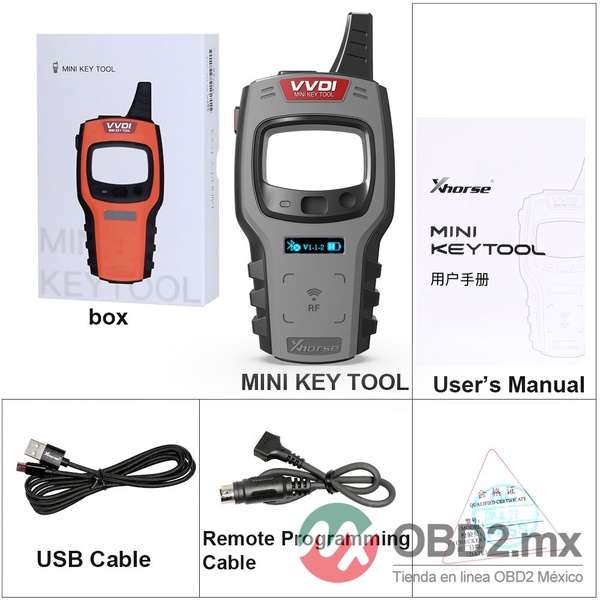 Xhorse XDKTMGEN VVDI MINI Key Tool Versión Global Sin Función de Copia de Transpondedor 48 (96 bits) Sin Tokens